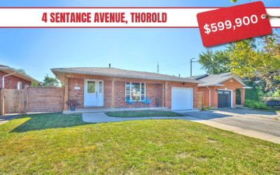 New Listing: 4 Sentance Avenue, Thorold, ON