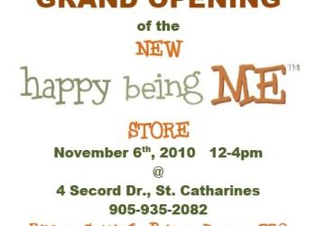 Happy Being Me™ Grand Opening Invite